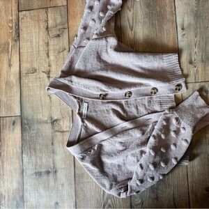 moon & madison Taupe Cardigan Sweater